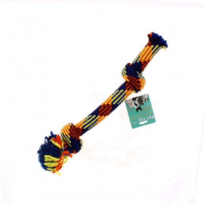 Wholesale Flossy Bone 2-knot Dog Rope