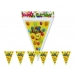 EMOJI HAPPY BIRTHDAY BANNER YELLOW FLAG DESIGN
