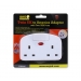 TWIN UK TO USA ADAPTOR W/ 2 USB PORTS 