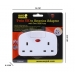 Twin Uk To USA Adaptor W/ 2 Usb Ports 