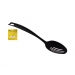 SOLID BLACK SLOTTED SPOON
