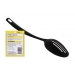 Solid Black Slotted Spoon