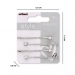 Diamond Stud Silver Hair Bobby Pins 4pcs