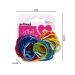 Ponytail Holder Elastics Assorted 100Pcs