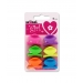 MULTI COLOUR HAIR CLIPS 6 PACK