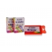 Chalk & Eraser Set 12 Coloured & 12 White 