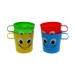 Smiley Cups with Handles 4 Pack