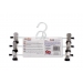 Metal Trouser Hangers 3 Pack with Clips