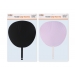 Flexible Large Hand Fan White & Black