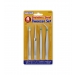 RYSONS STAINLESS STEEL TWEEZER SET 4 PC