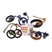 RYSONS DOGGY PLAY TOY TYRE ON ROPE ASSORTED