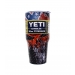 YETI SKULL GRAFFITI METAL TRAVEL TUMBLER