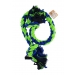 2 Knot Pet Rope Blue/green Braided Toy Large