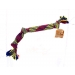 Squeaky 3-knot Dog Rope Toy