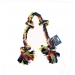 VIBRANT MEDIUM 4 KNOT ROPE DOG TOY